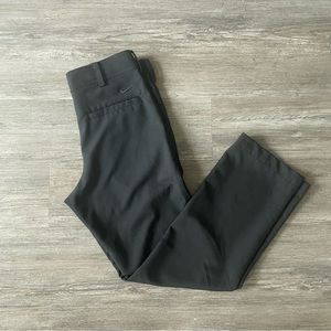 NIKE GOLF WOMENS BLACK DRI FIT STRAIGHT LEG ANKLE PANTS MEDIUM M